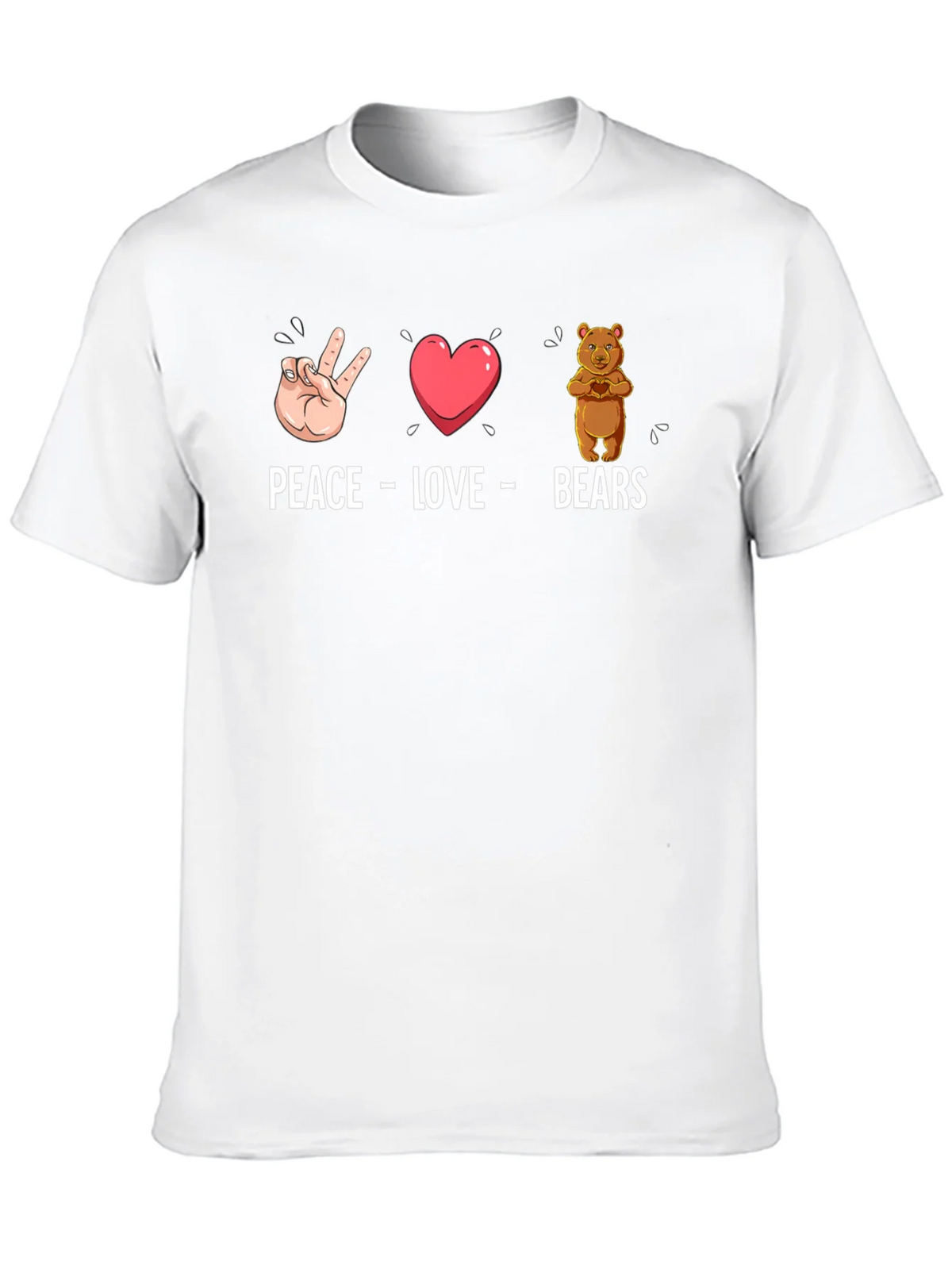 Peace Love Bears Graphic T-Shirt product image 9