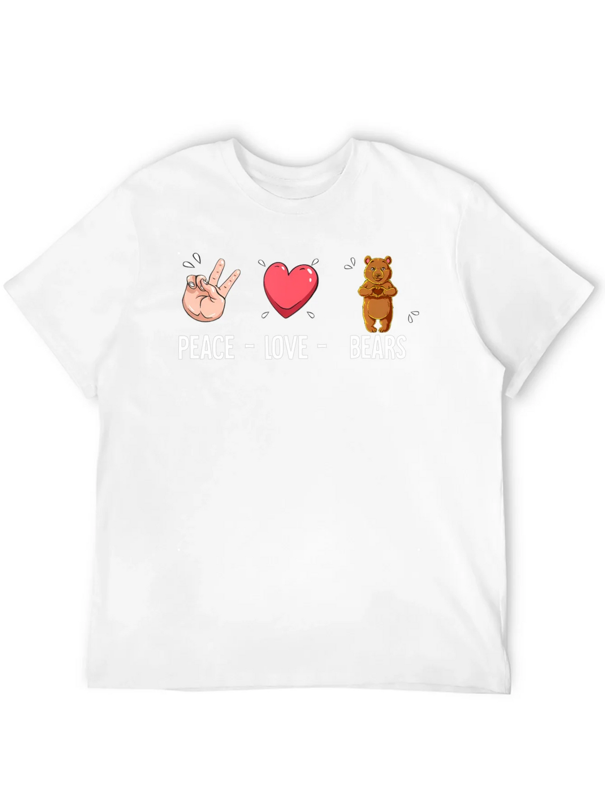 Peace Love Bears Graphic T-Shirt product image 11
