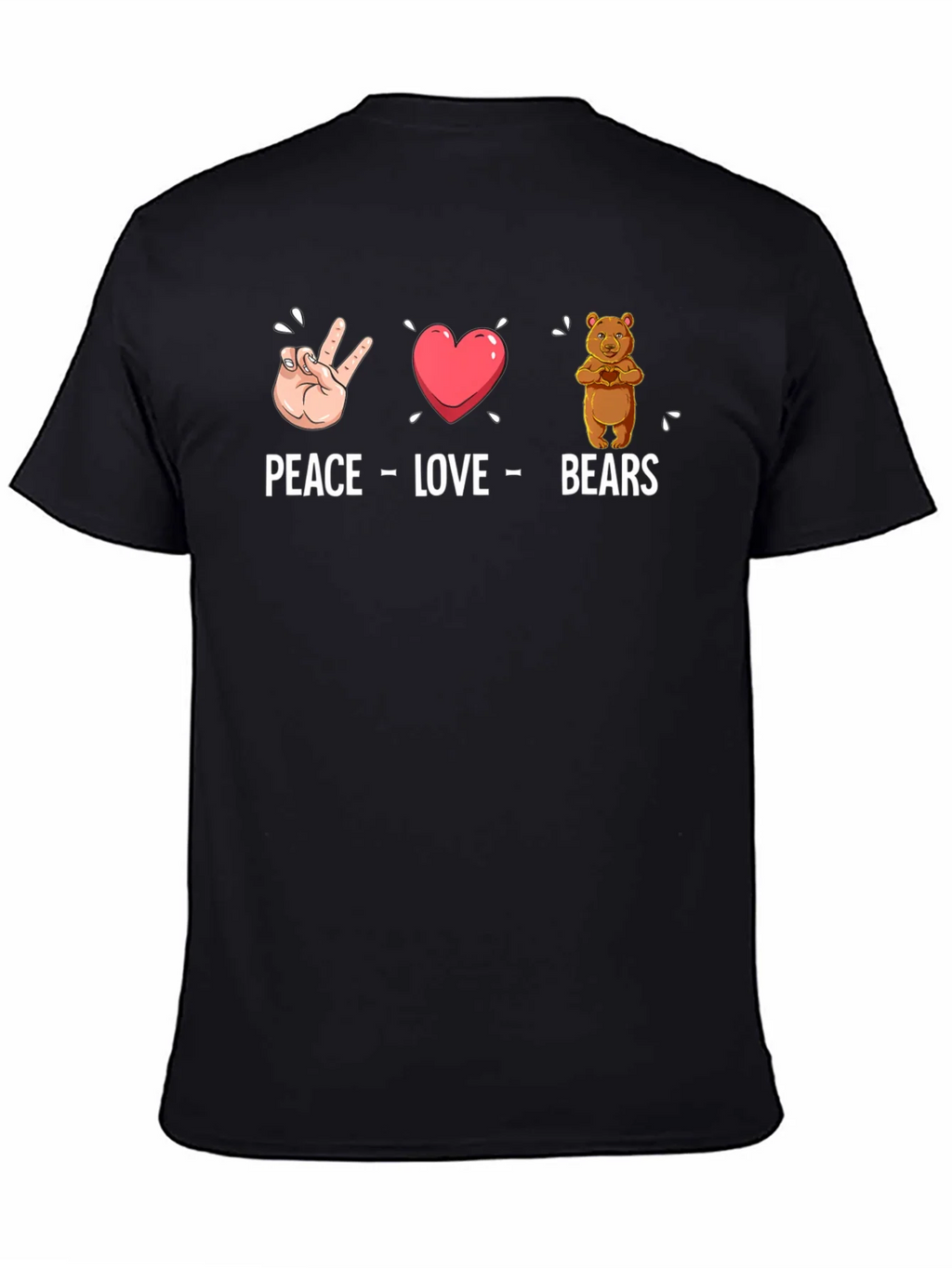 Peace Love Bears Graphic T-Shirt product image 4