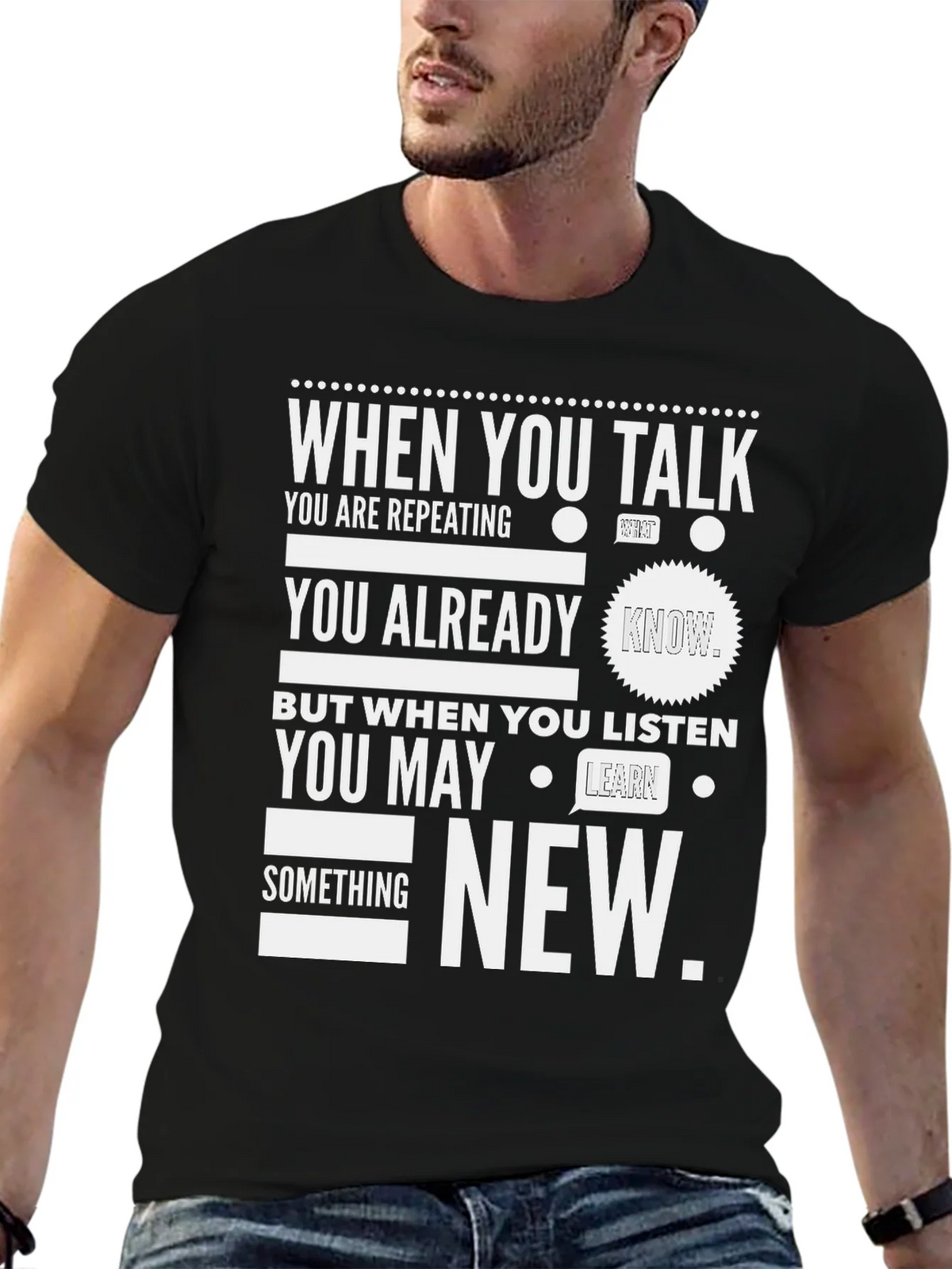 When You Talk Listen New T-Shirt product image 6