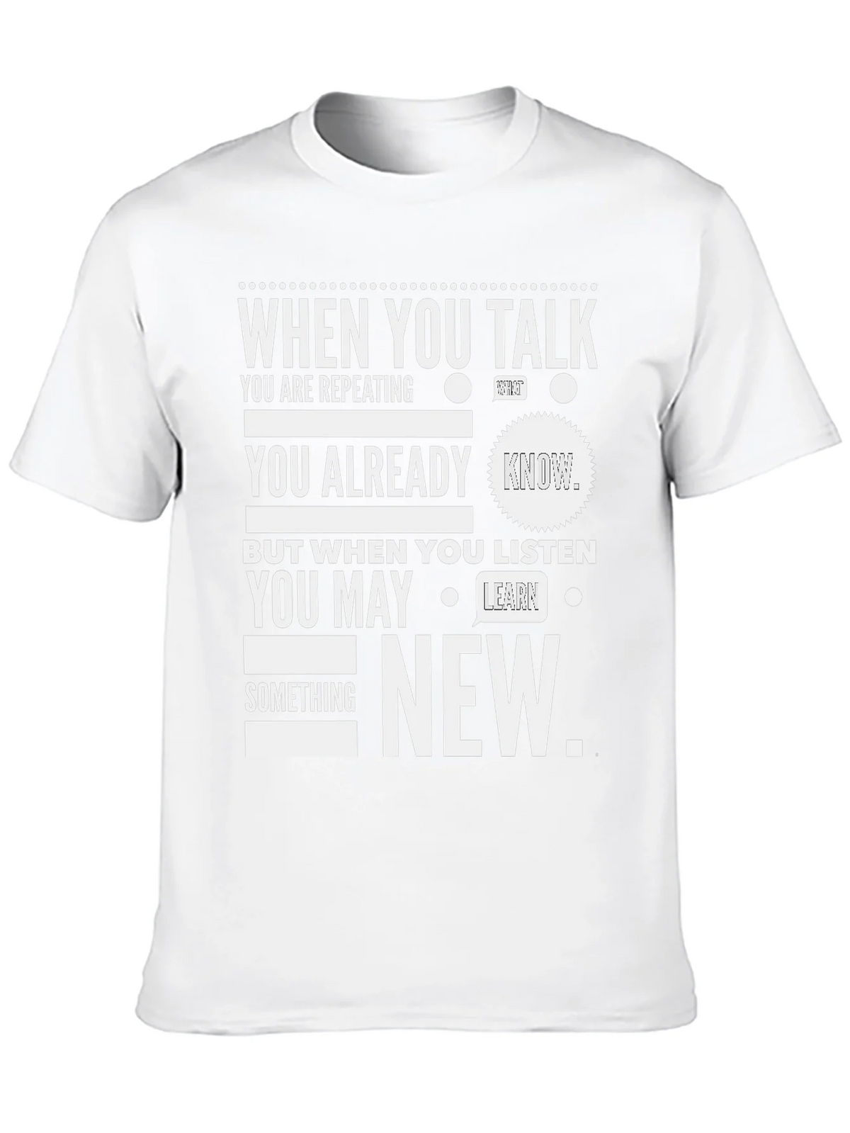 When You Talk Listen New T-Shirt product image 9