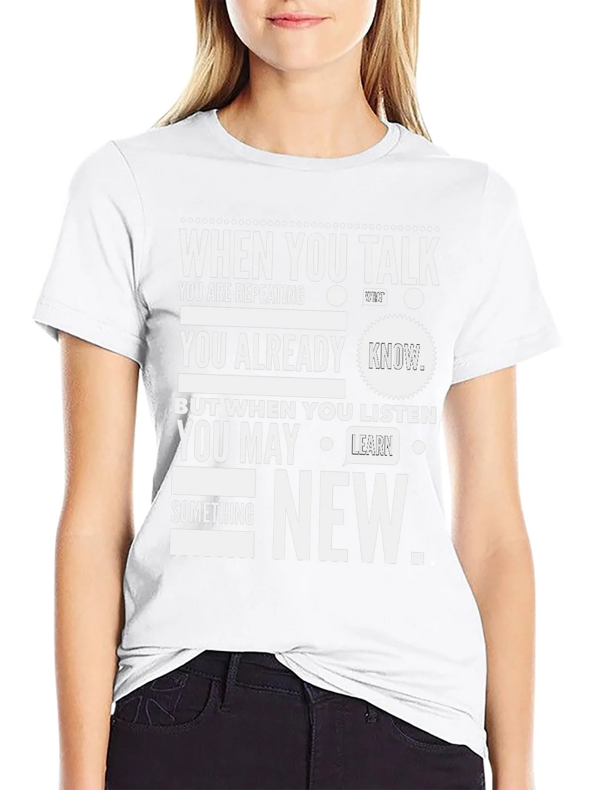 When You Talk Listen New T-Shirt product image 8