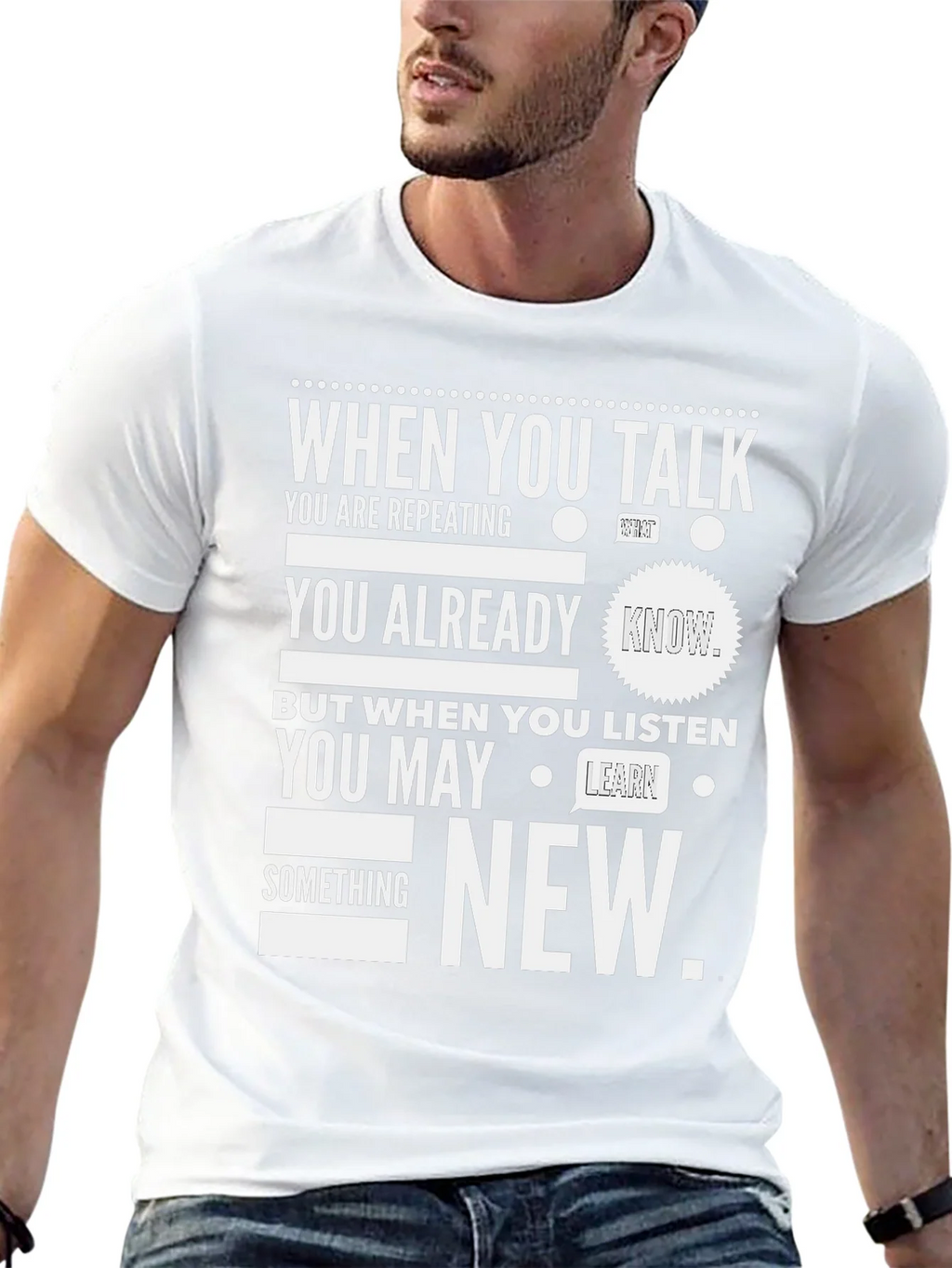 When You Talk Listen New T-Shirt product image 12
