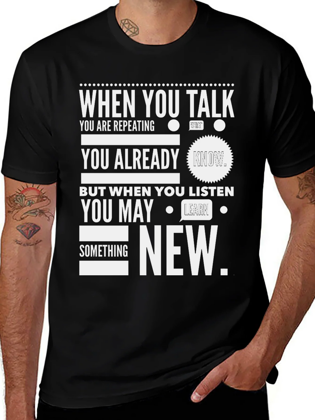 When You Talk Listen New T-Shirt product image 1