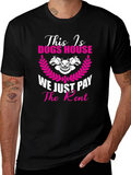 Dogs House T-Shirt: We Just Pay the Rent - Mens Black Tee product image 1
