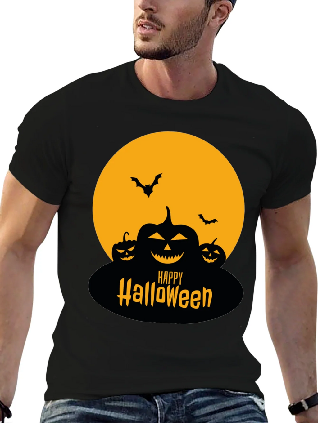 Happy Halloween T-Shirt - Spooky Pumpkin Design product image 6