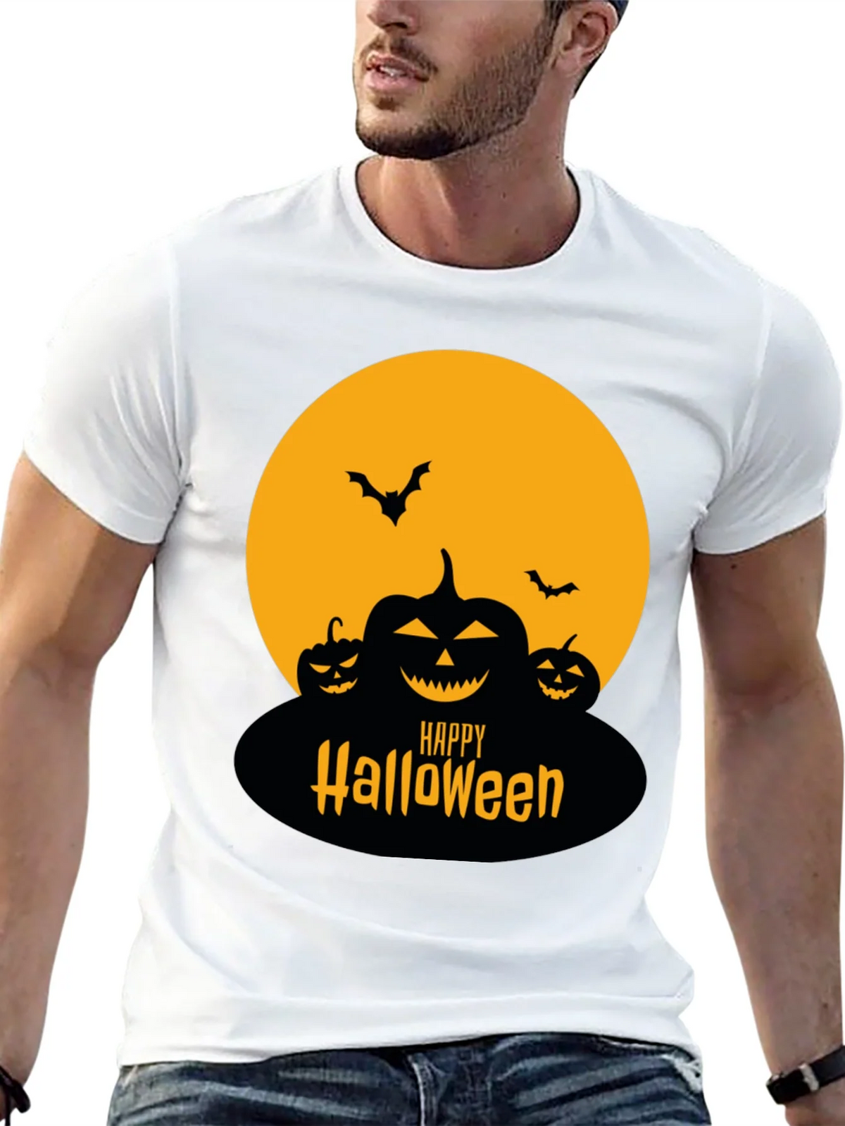 Happy Halloween T-Shirt - Spooky Pumpkin Design product image 11