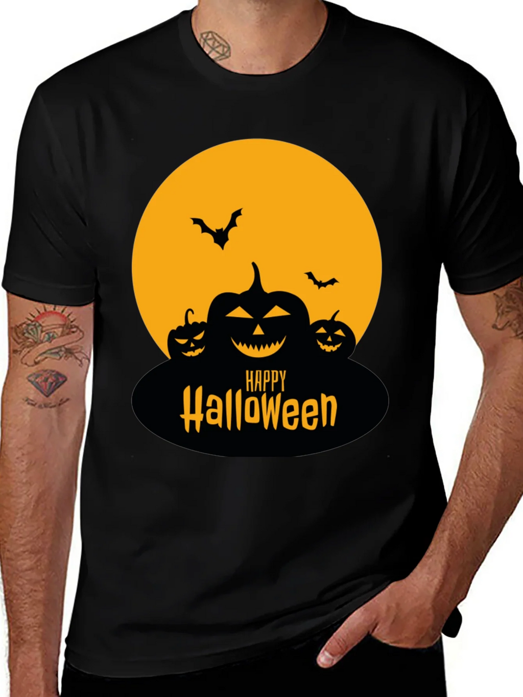 Happy Halloween T-Shirt - Spooky Pumpkin Design product image 1