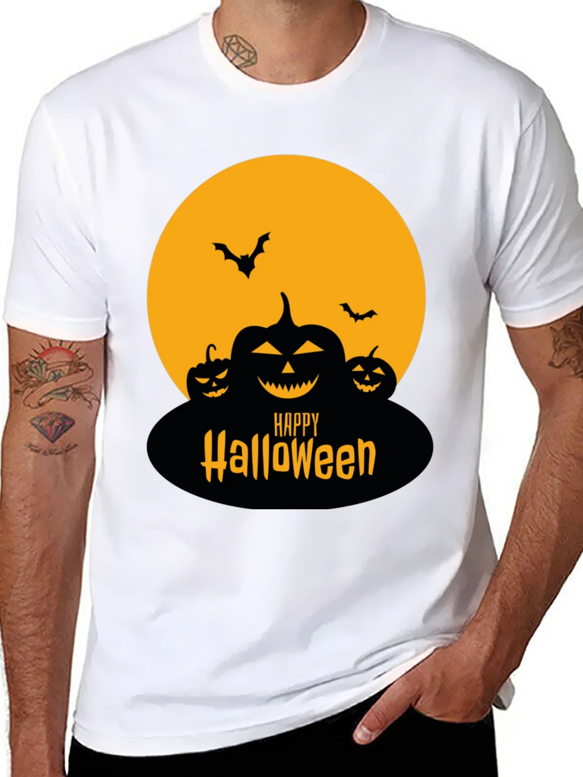 Happy Halloween T-Shirt - Spooky Pumpkin Design product image 7