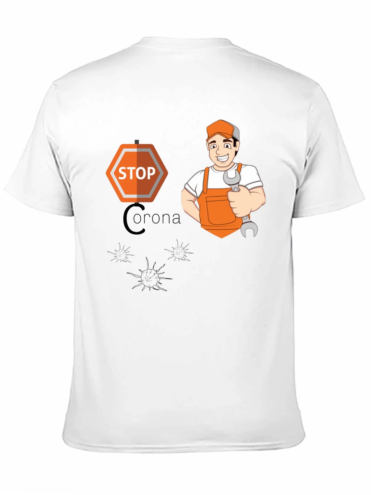 Stop Corona Mechanic T-Shirt - Black product image 10