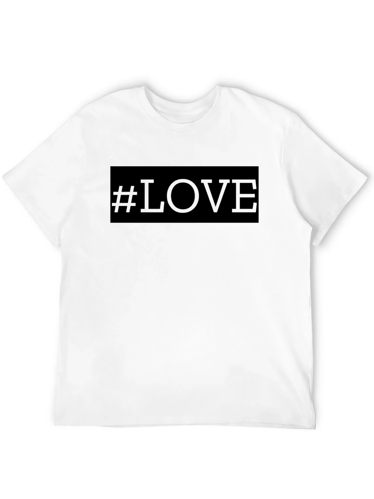 Hashtag Love T-Shirt - Black Crew Neck Tee product image 11