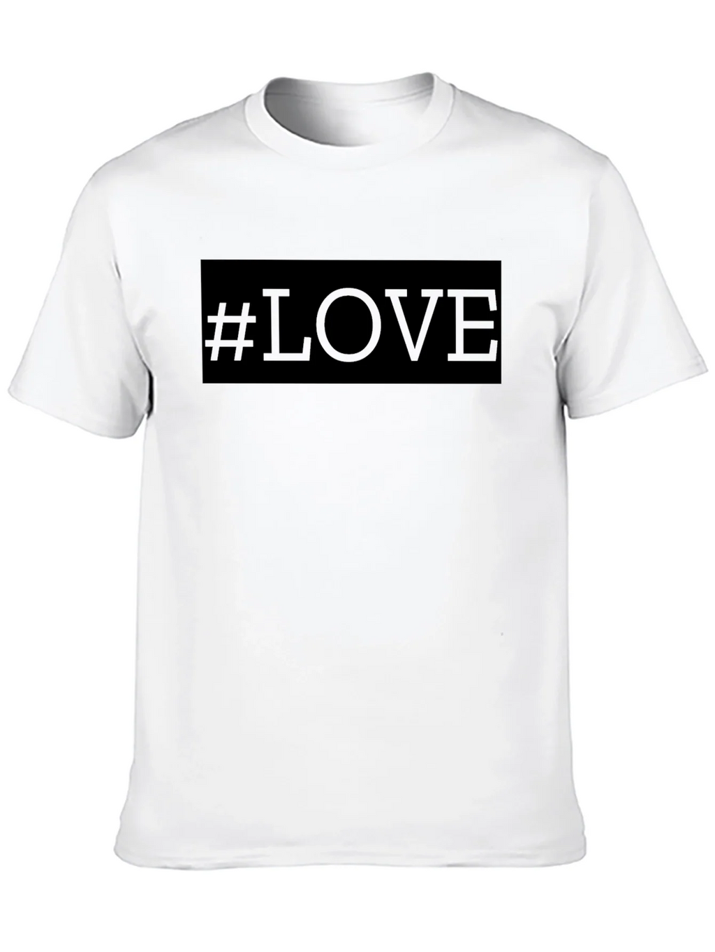 Hashtag Love T-Shirt - Black Crew Neck Tee product image 9