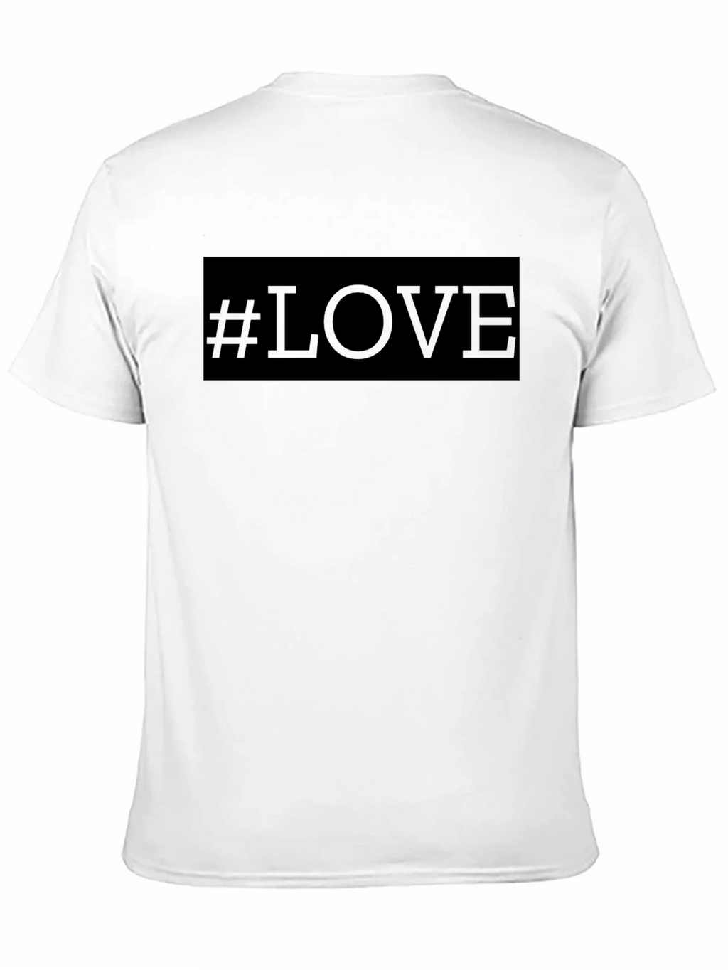 Hashtag Love T-Shirt - Black Crew Neck Tee product image 10