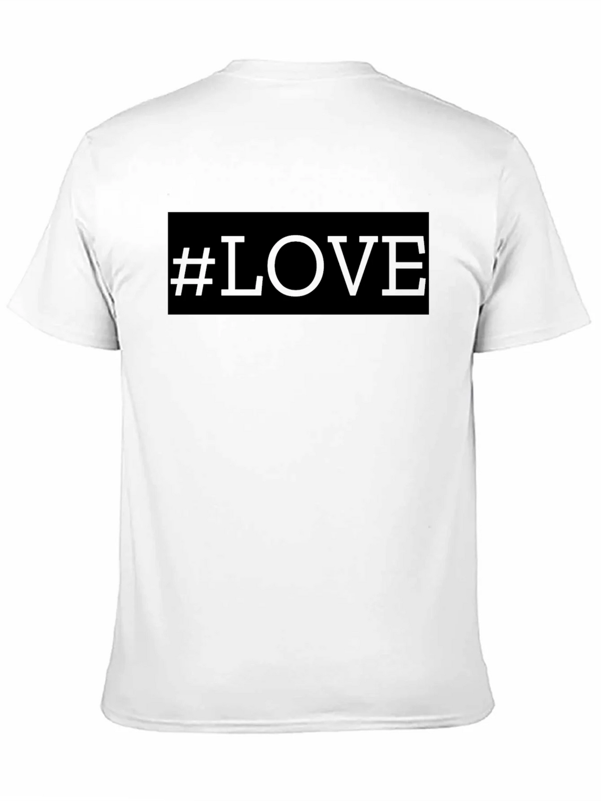 Hashtag Love T-Shirt - Black Crew Neck Tee product image 10
