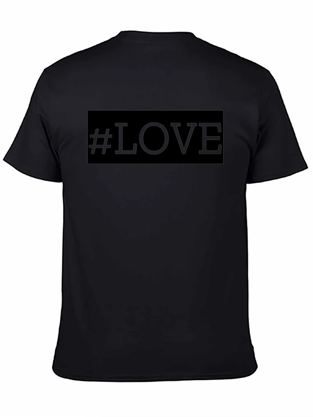 Hashtag Love T-Shirt - Black Crew Neck Tee product image 4