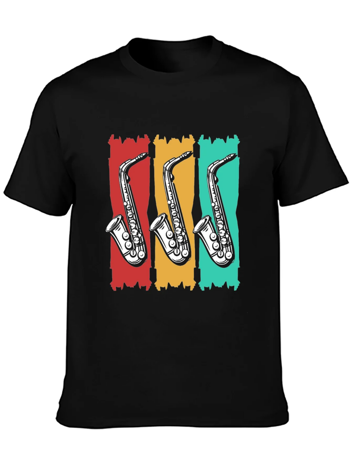 Retro Saxophone T-Shirt - Cool Music Tee product image 3