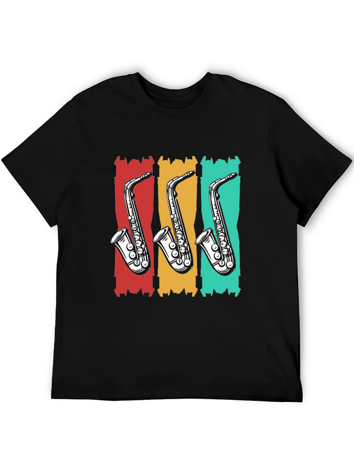 Retro Saxophone T-Shirt - Cool Music Tee product image 5