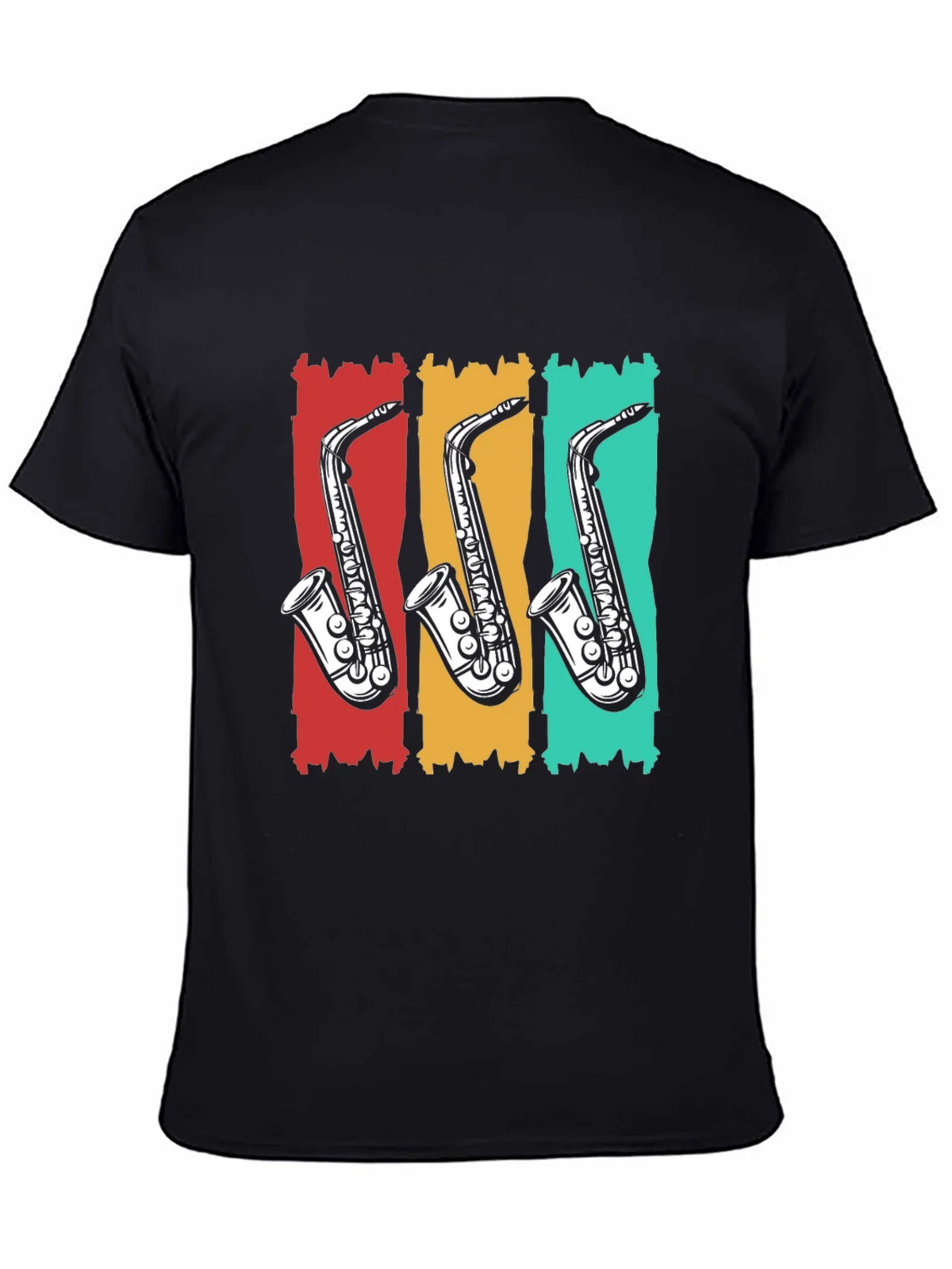 Retro Saxophone T-Shirt - Cool Music Tee product image 4