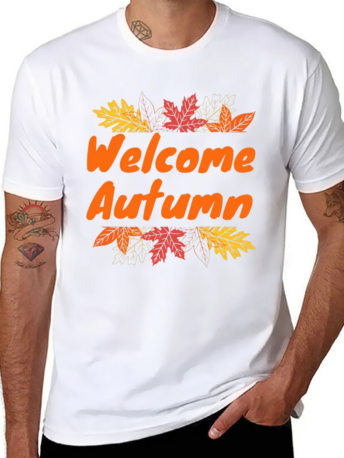 Welcome Autumn T-Shirt - Fall Season Apparel product image 3
