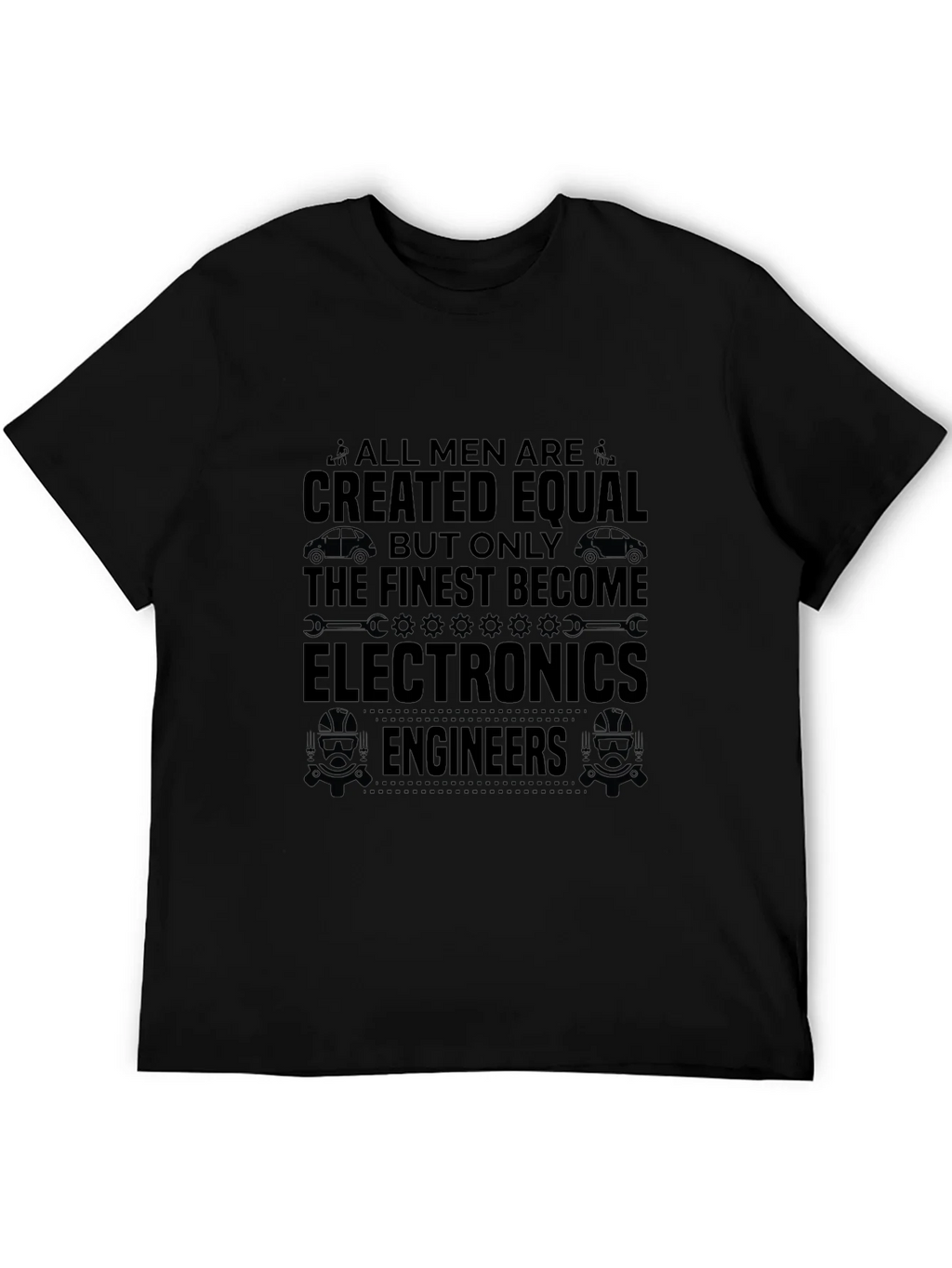 Electronics Engineer Mens Black Graphic T-Shirt product image 5