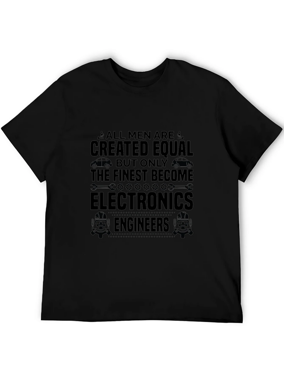 Electronics Engineer Mens Black Graphic T-Shirt product image 5