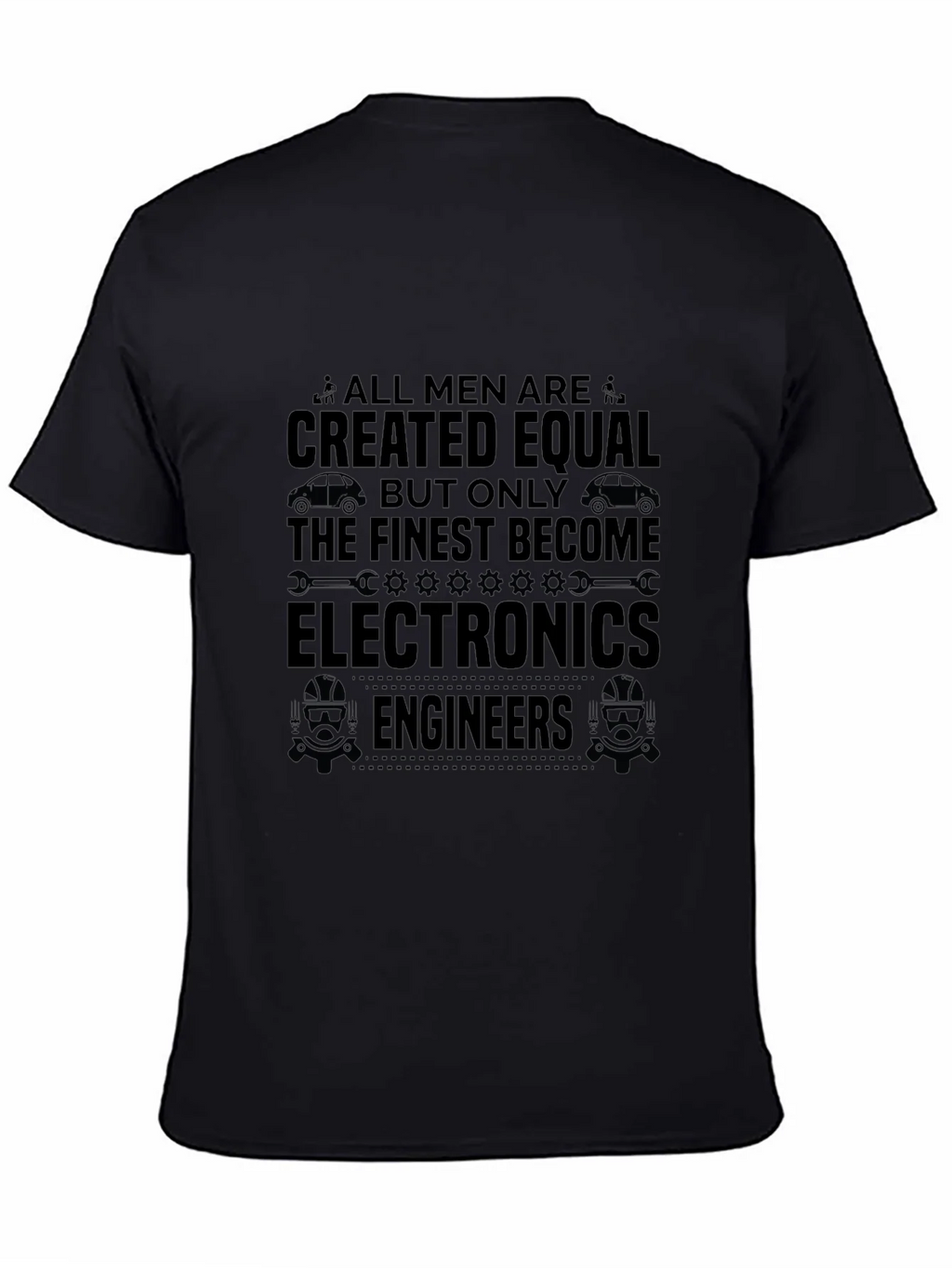 Electronics Engineer Mens Black Graphic T-Shirt product image 4