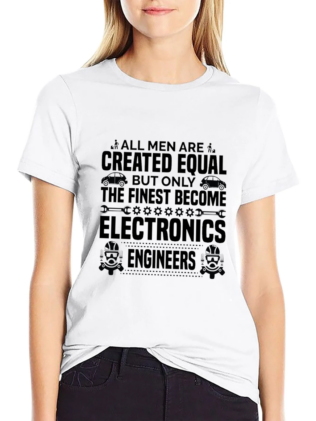 Electronics Engineer Mens Black Graphic T-Shirt product image 8