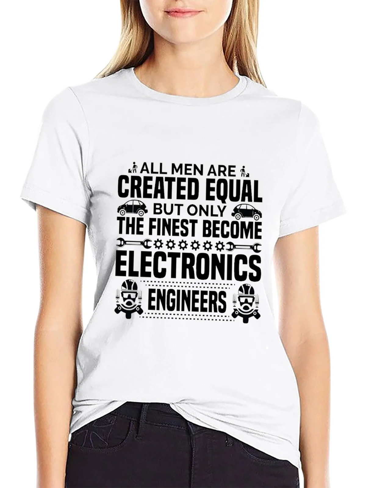 Electronics Engineer Mens Black Graphic T-Shirt product image 8