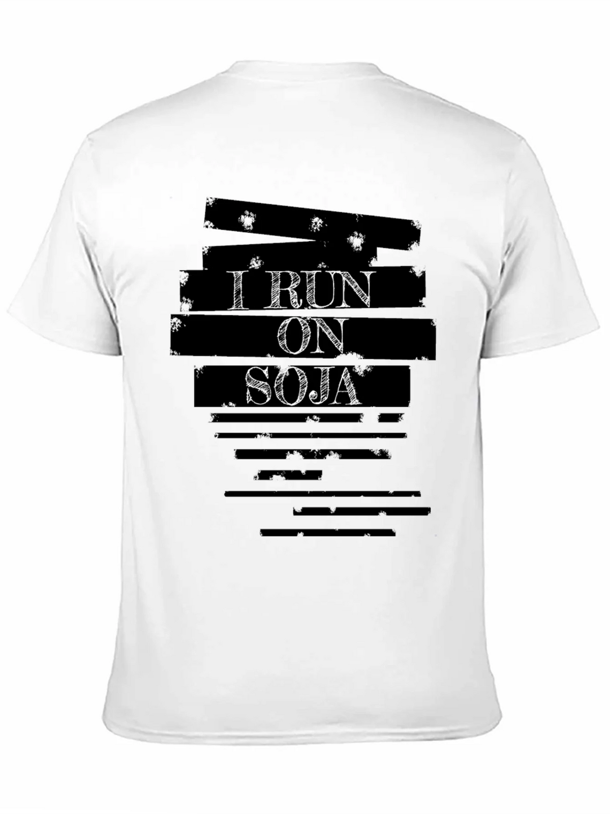 I Run On Soja T-Shirt - Black Cotton Graphic Tee product image 10