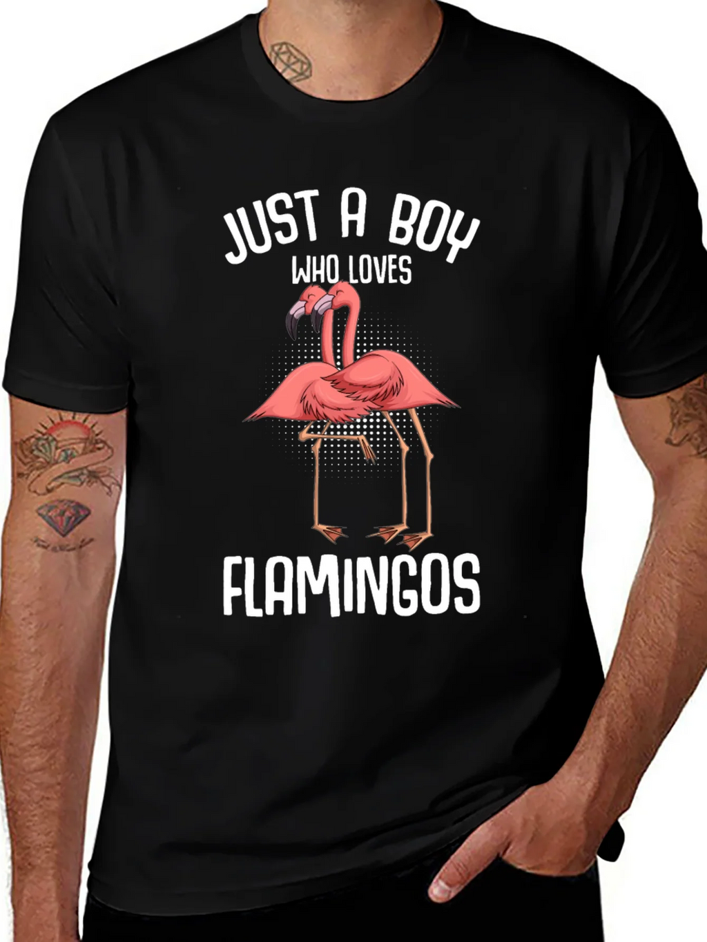 Just A Boy Who Loves Flamingos T-Shirt product image 1