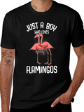 Just A Boy Who Loves Flamingos T-Shirt product image 1