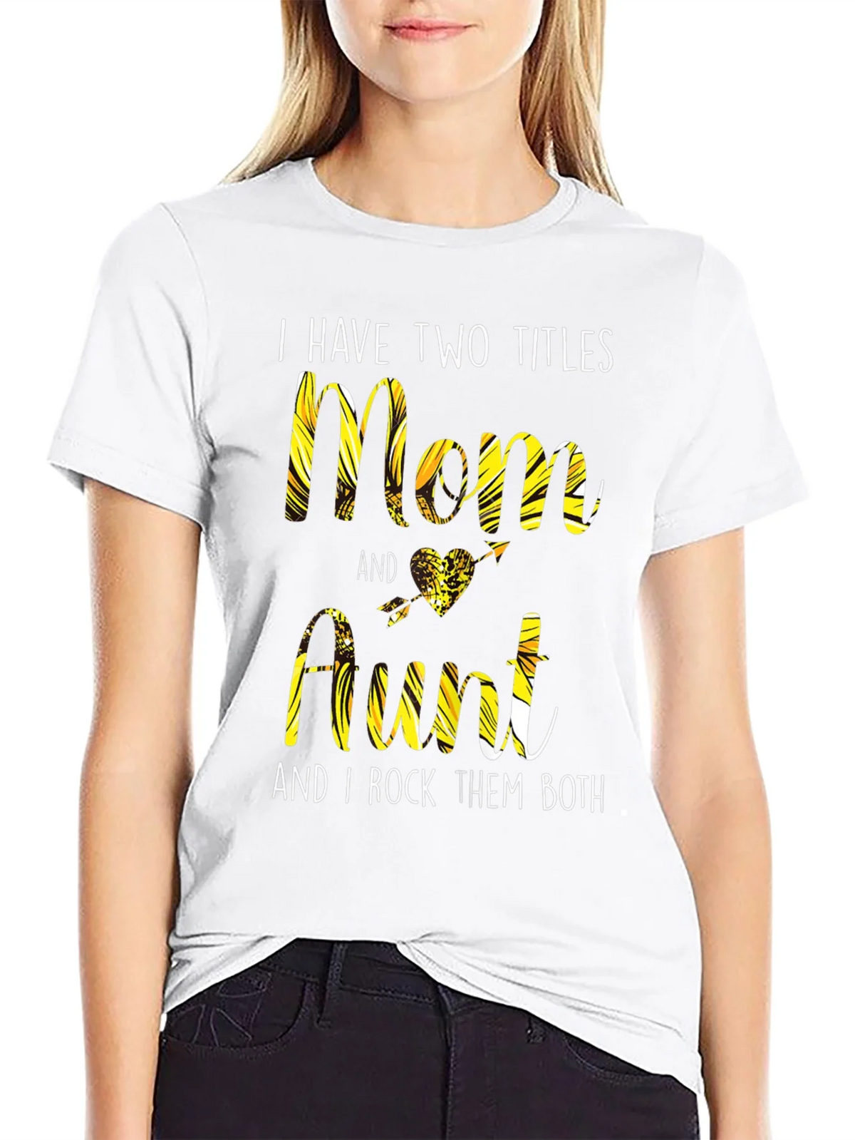 Two Titles Mom & Aunt T-Shirt product image 4