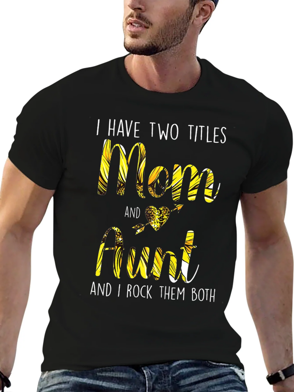 Two Titles Mom & Aunt T-Shirt product image 3