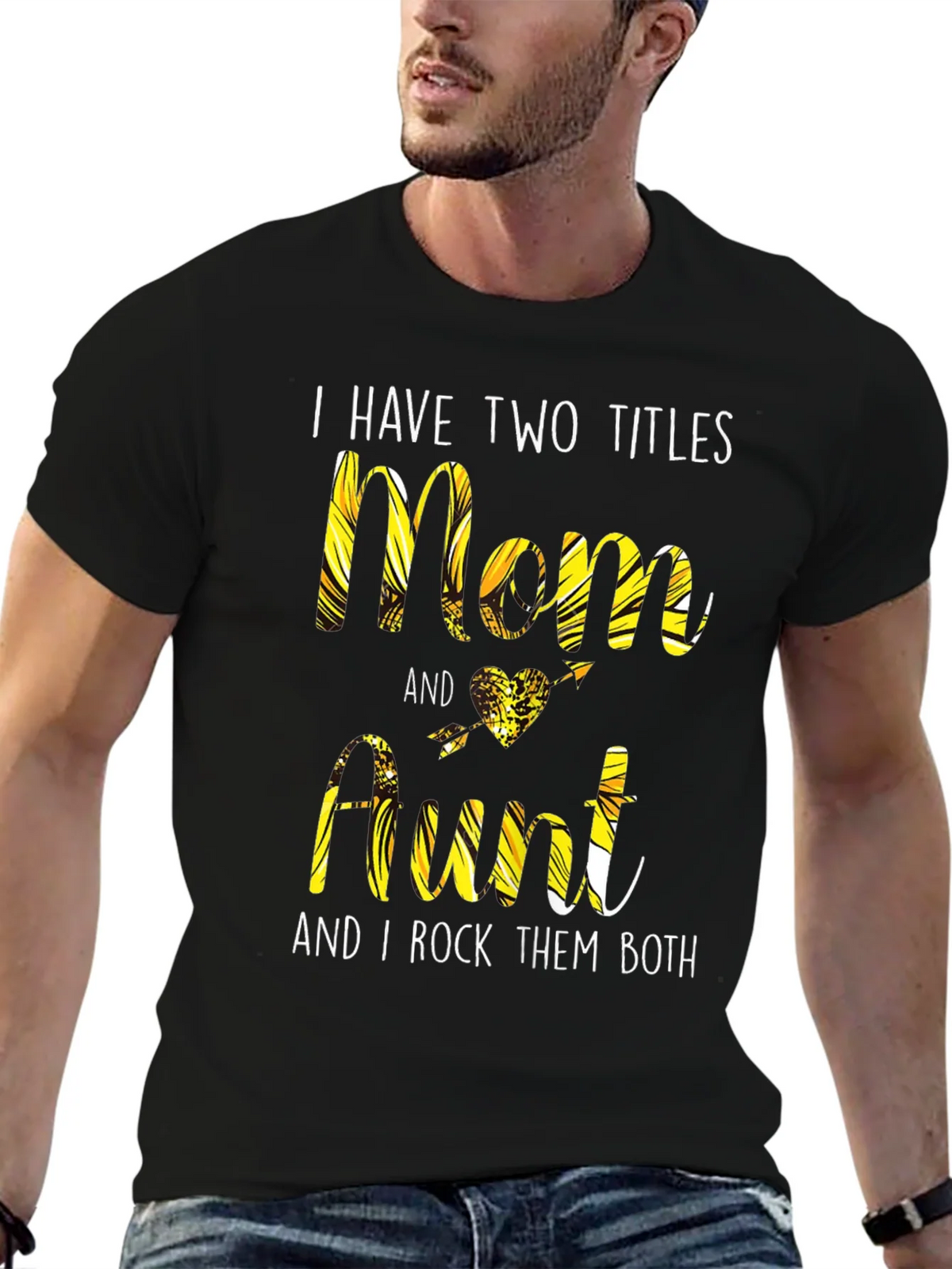 Two Titles Mom & Aunt T-Shirt product image 3
