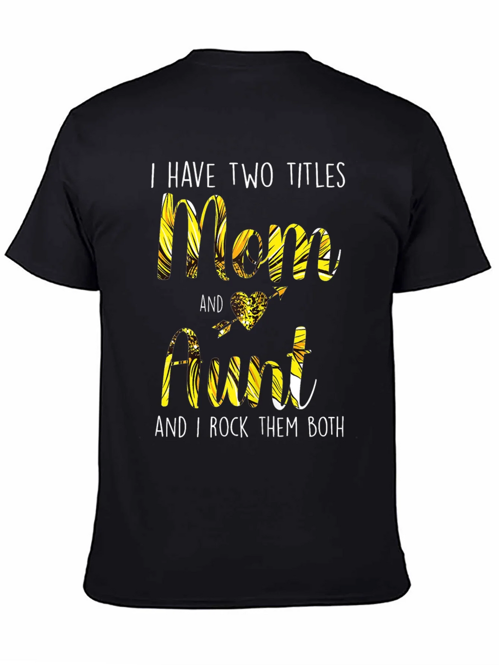 Two Titles Mom & Aunt T-Shirt product image 1