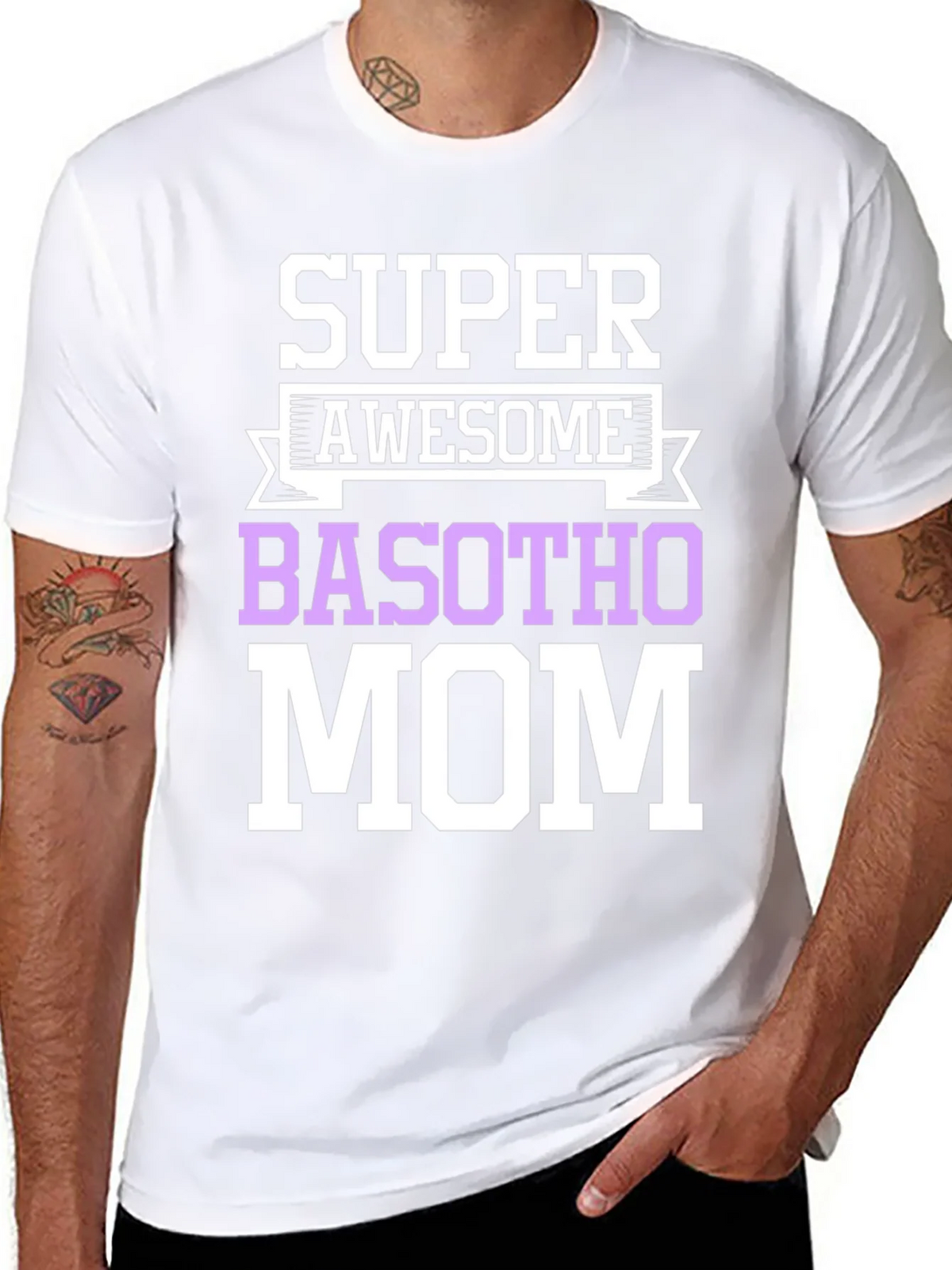 Super Awesome Basotho Mom T-Shirt product image 7
