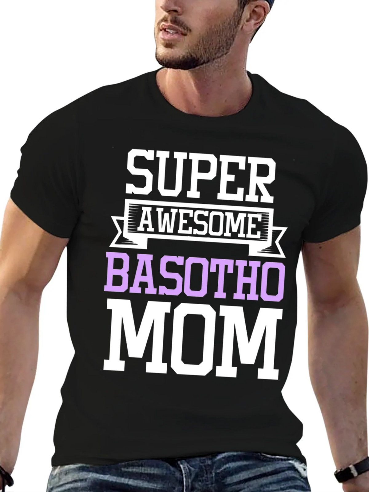 Super Awesome Basotho Mom T-Shirt product image 6