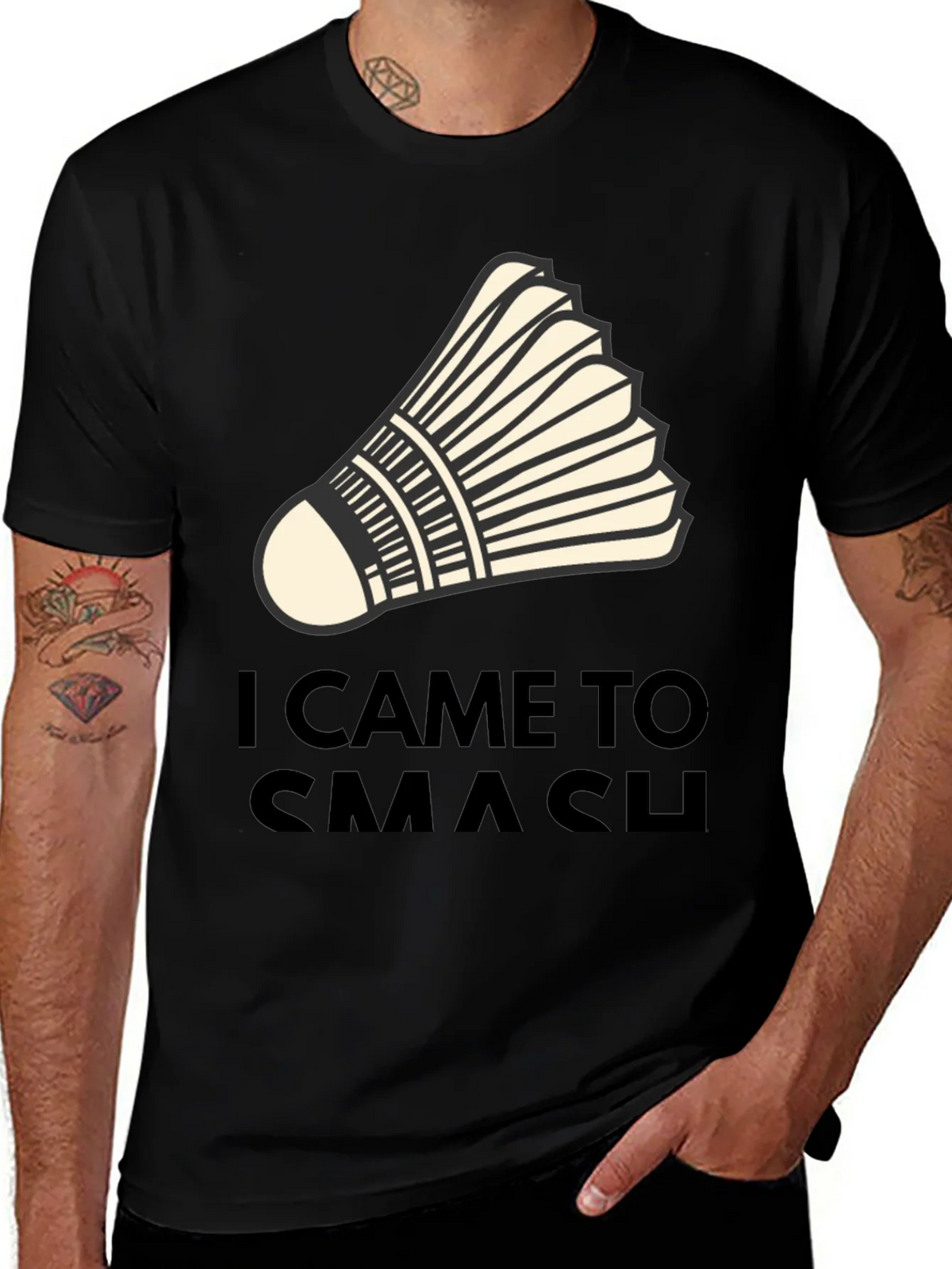 I Came to Smash Badminton T-Shirt product image 1