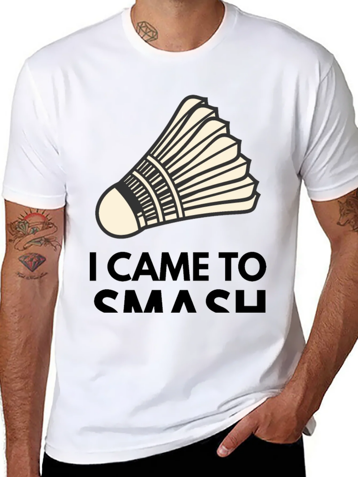 I Came to Smash Badminton T-Shirt product image 7