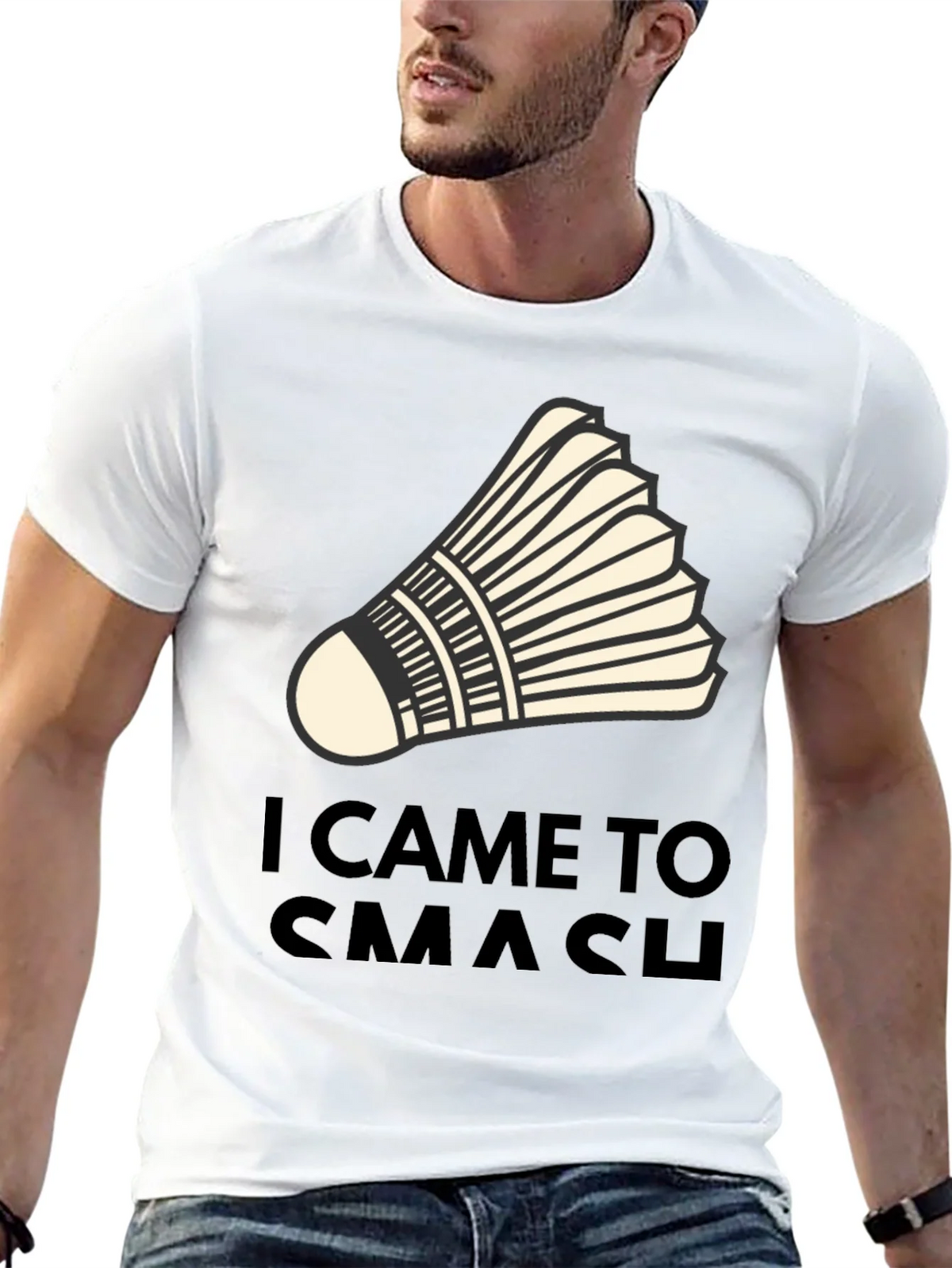 I Came to Smash Badminton T-Shirt product image 12