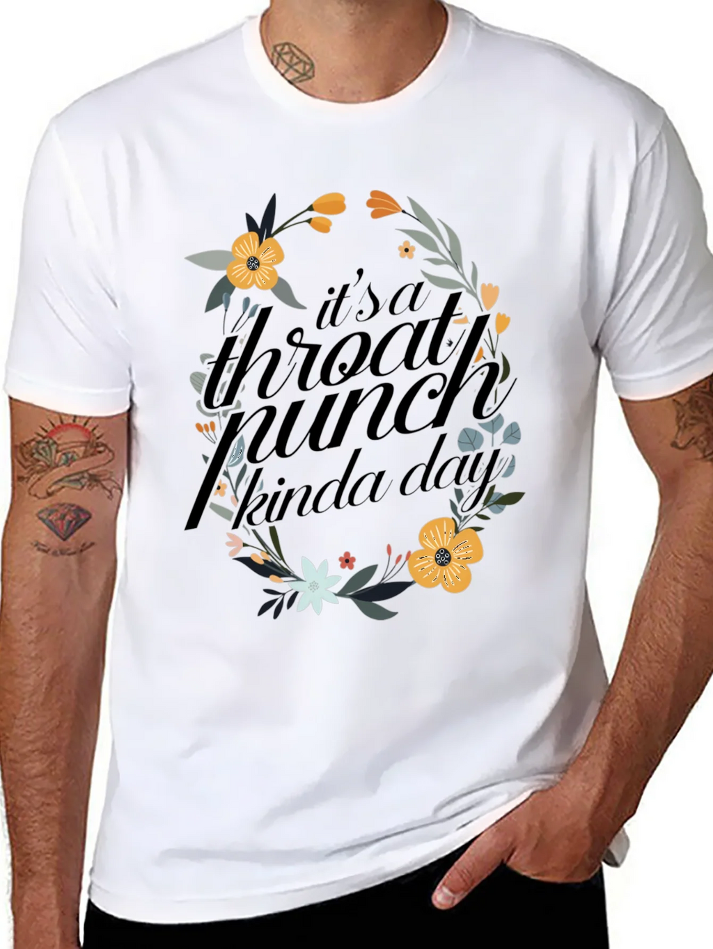 Floral Throat Punch Graphic Tee product image 7