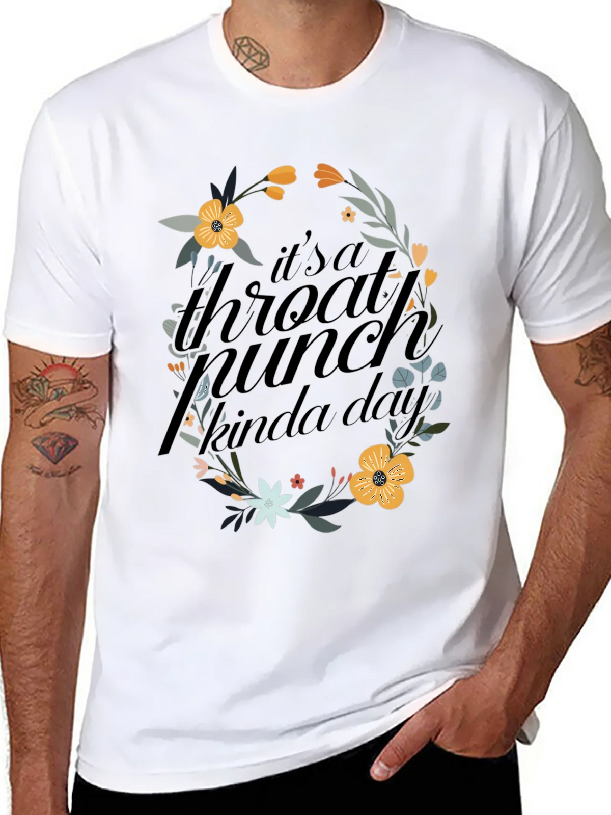 Floral Throat Punch Graphic Tee product image 7