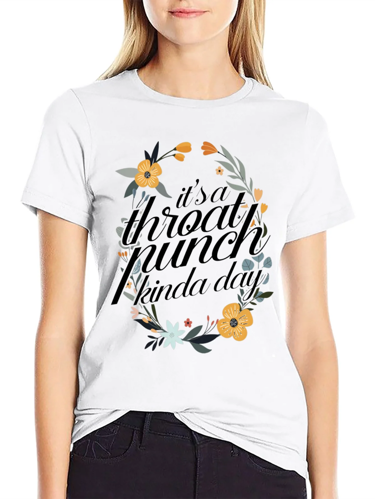 Floral Throat Punch Graphic Tee product image 8