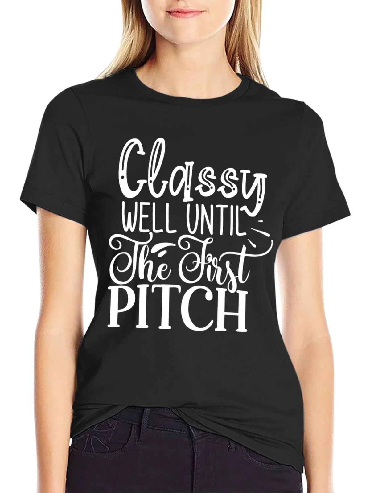 Classy Until First Pitch Graphic Tee product image 2