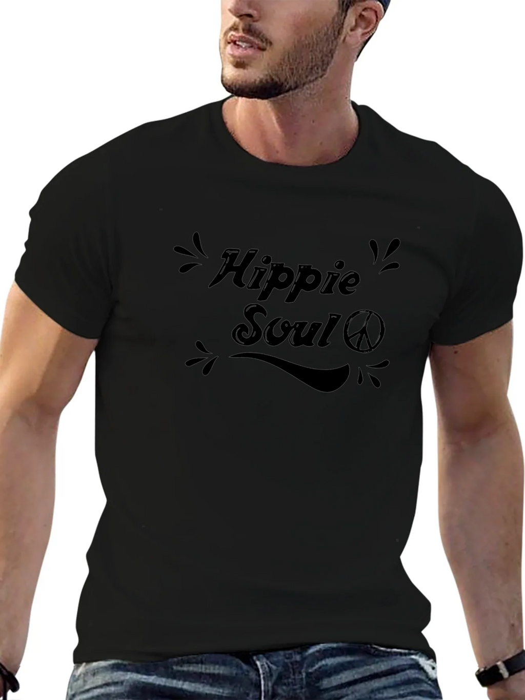 Hippie Soul Black T-Shirt product image 6