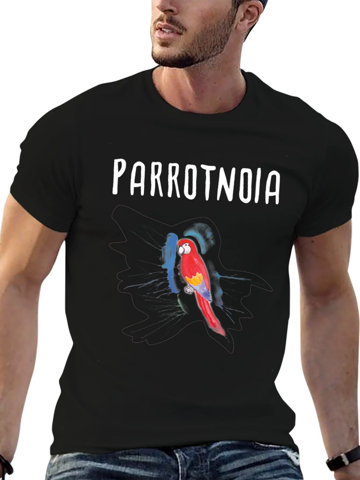 Parrotnoia T-Shirt: Vivid Parrot Design product image 5