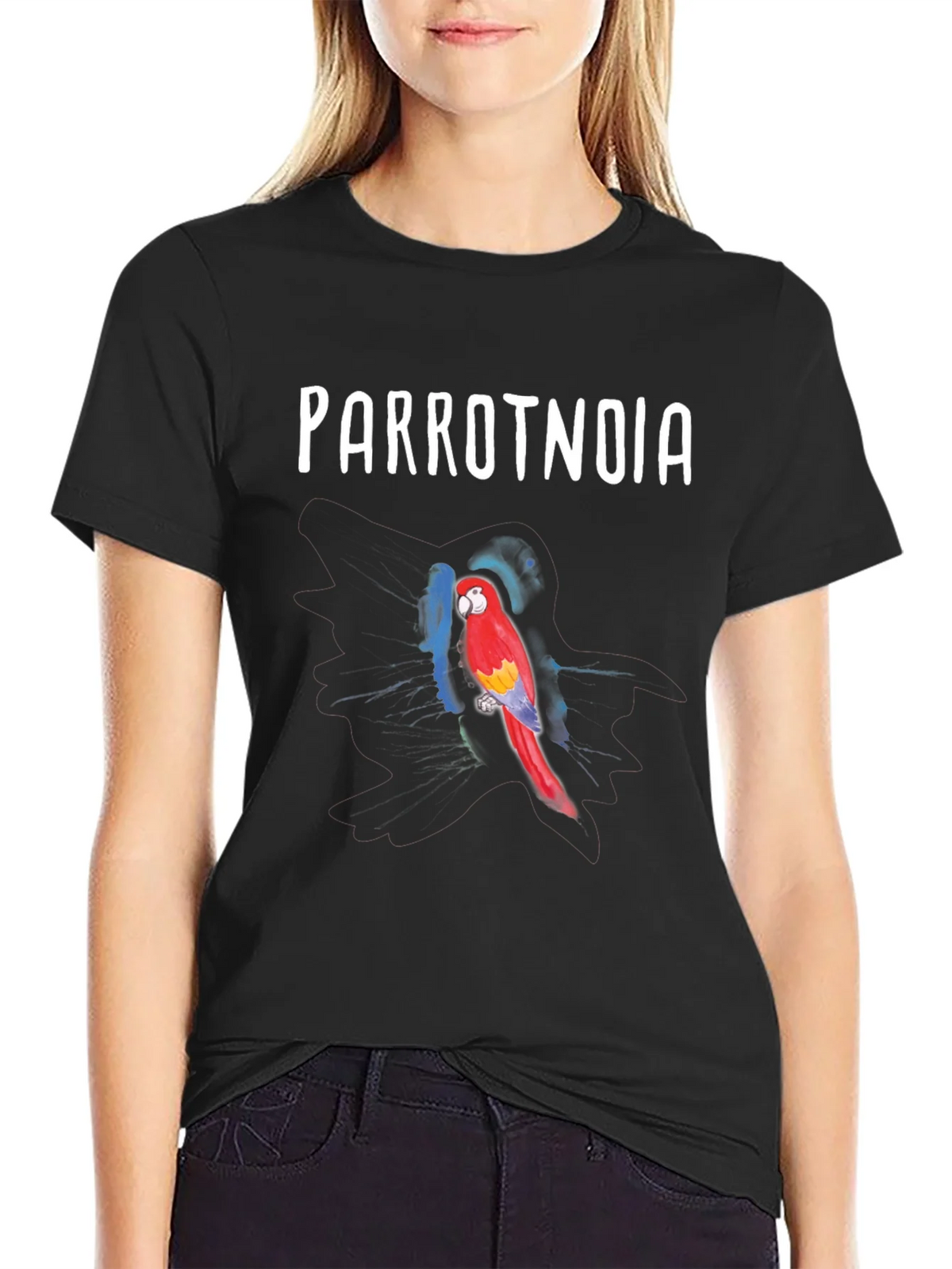 Parrotnoia T-Shirt: Vivid Parrot Design product image 2