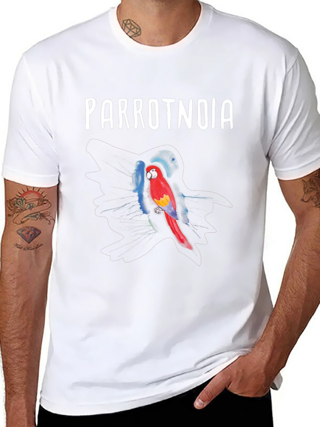 Parrotnoia T-Shirt: Vivid Parrot Design product image 6