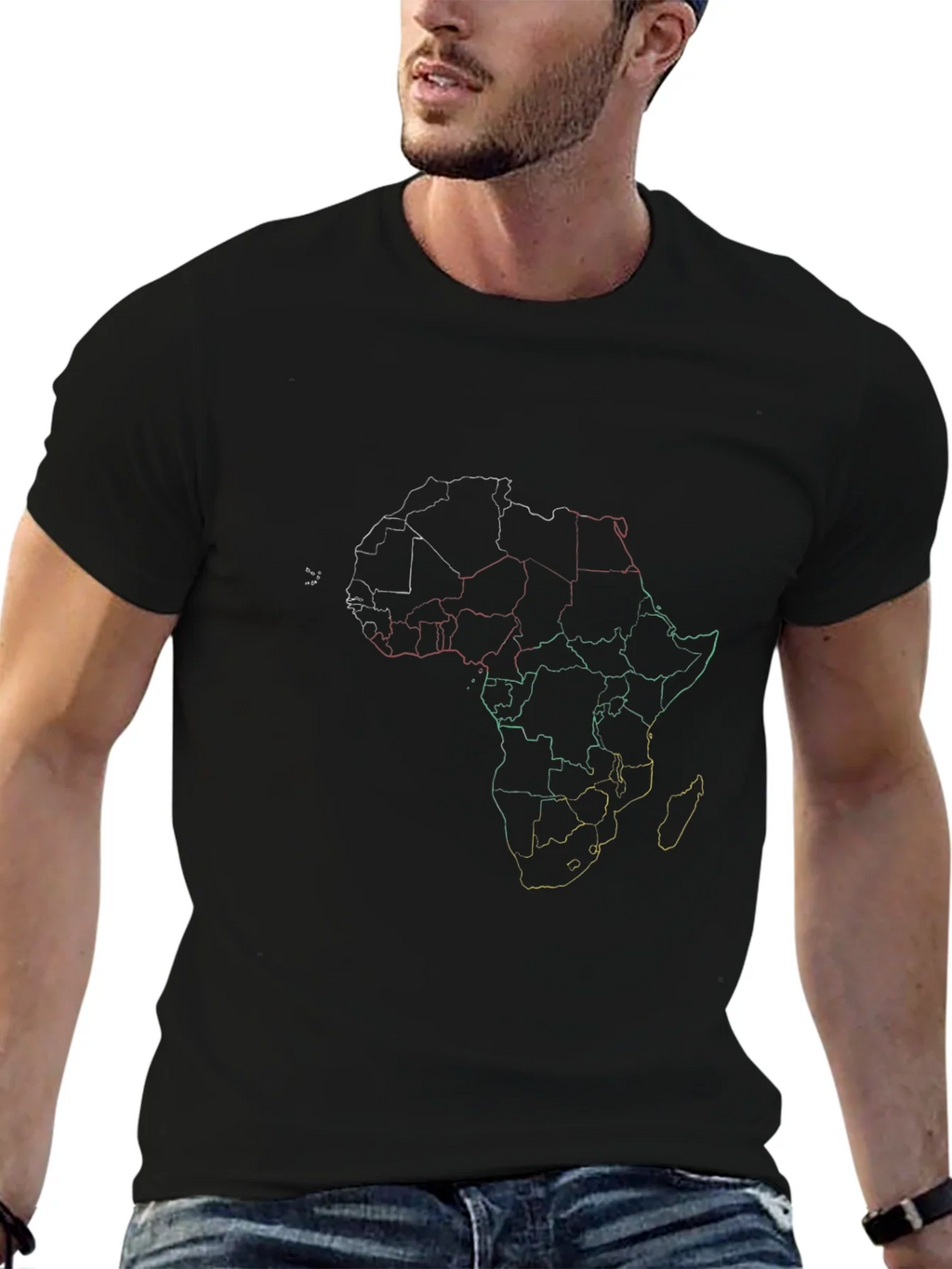 Africa Outline Graphic T-Shirt - Classic Fit product image 6
