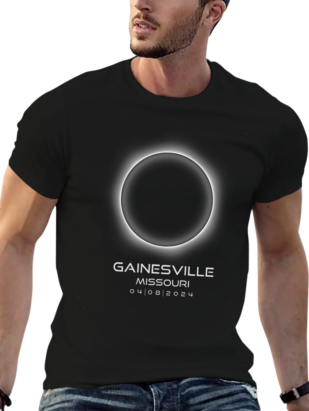 Total Solar Eclipse Gainesville Missouri 2024 T-Shirt product image 6